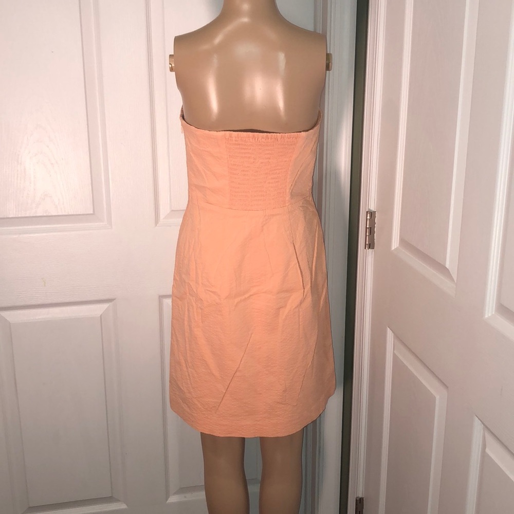 Vineyard Vines Strapless Peach A-Line Dress - Picture 4 of 5